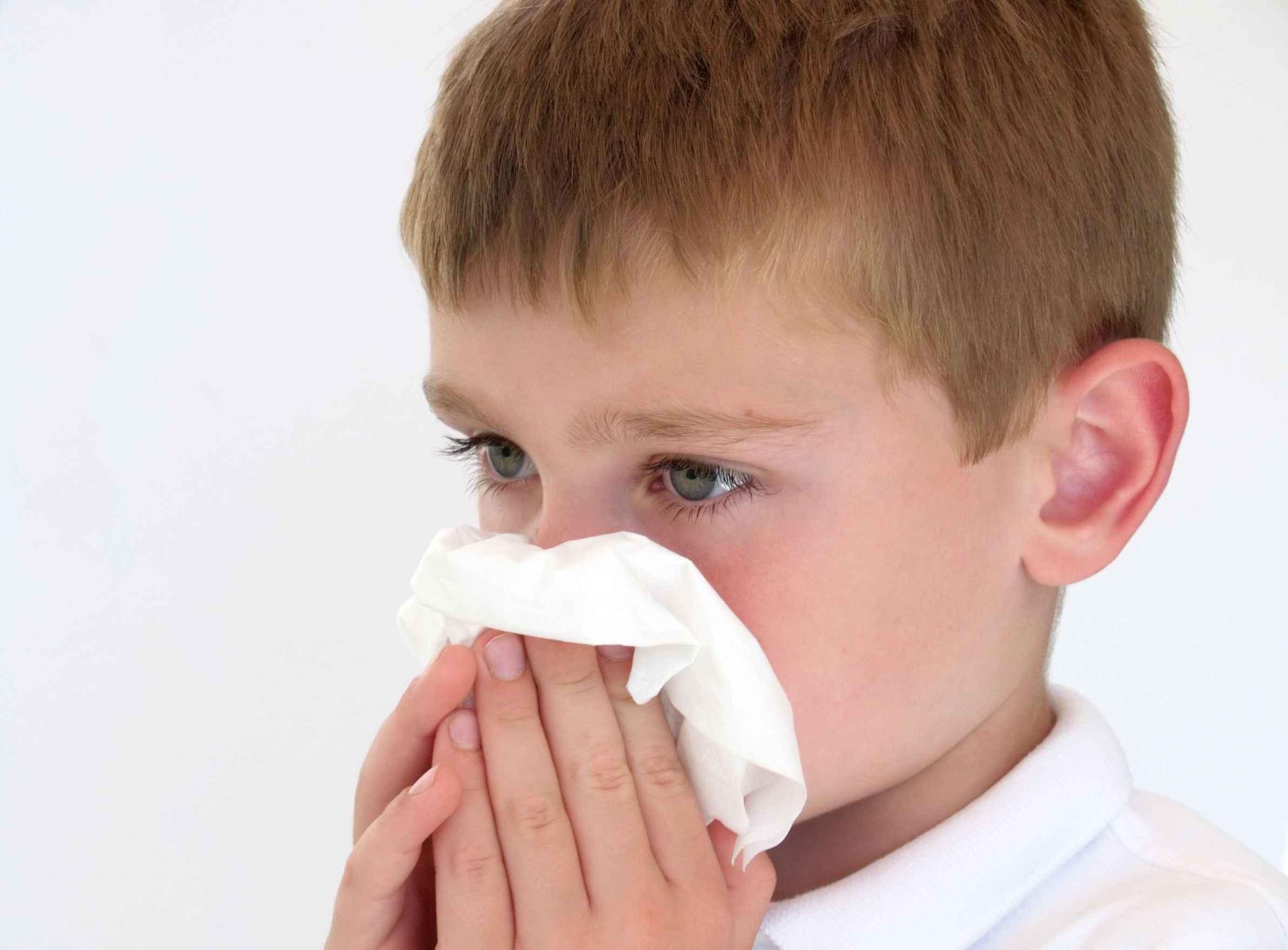 Заложенность носа у ребенка 5 лет. Ребенок с носовым платком. Кашель насморк. Сморкается в платок. Вытирает нос.