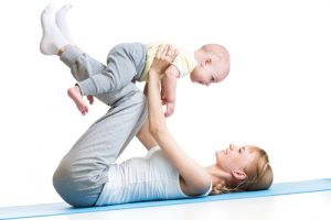 Гимнастика для мамы с ребенком
