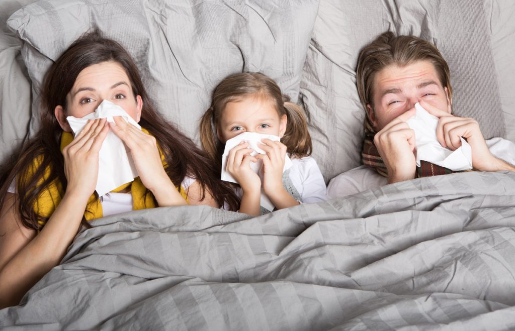 Что делать после контакта с больным гриппом