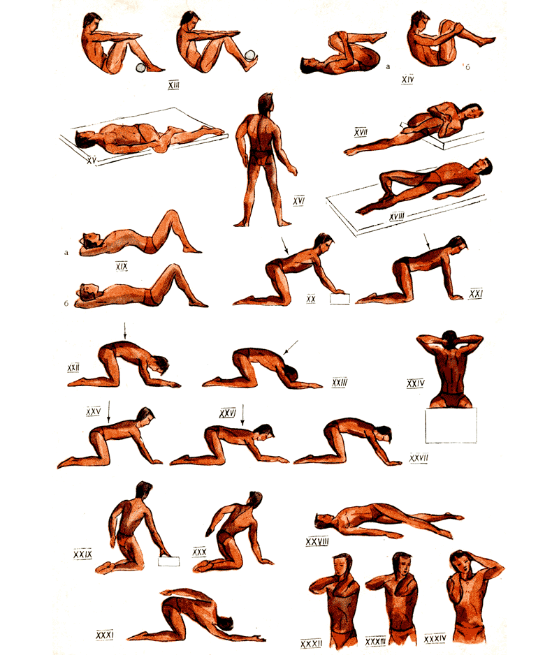 Упражнения при грудном остеохондрозе