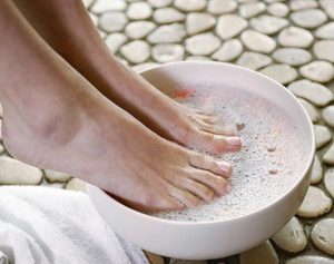 Соляная ванночка для ног